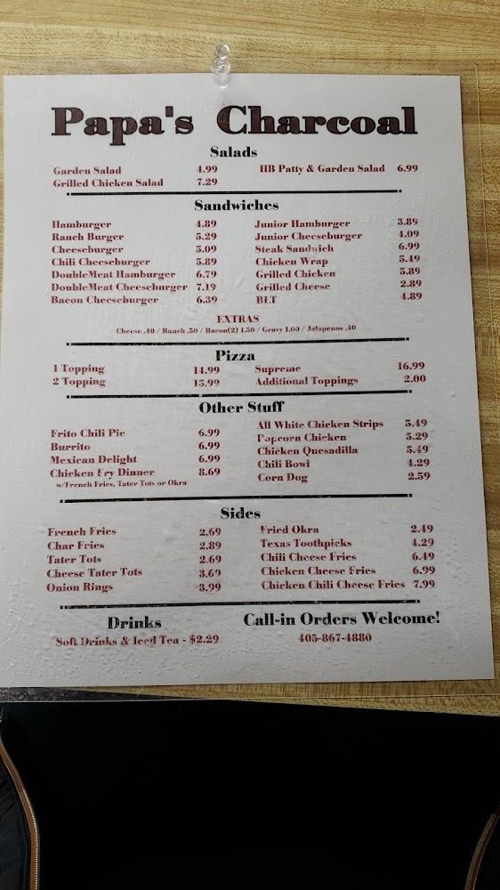 Papa's Charcoal Grille Menu image 3